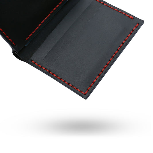 Black Handmade Wallet Floating