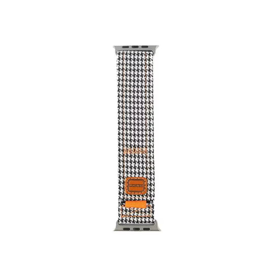 Checked Velcro Denim Apple Watch Band