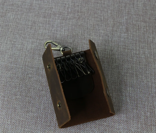 Display ofDark Brown Key Case