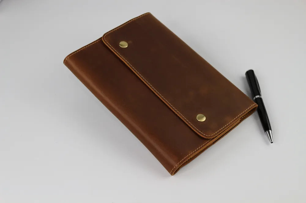 Best among leather journals online in Australia , it's made of genuine leather and have two button closer flap