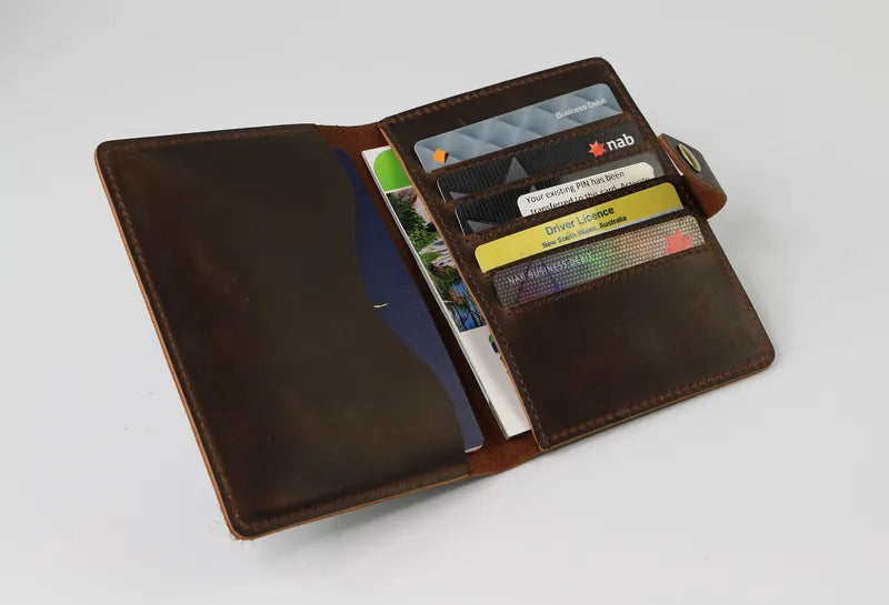 best travel wallet australia , it's made of genuine leather to keep cards, passport and boarding pass safe. TASCONY
