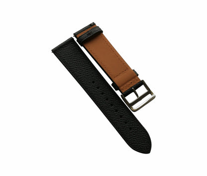 Quick Release Black Epsom Leather Watch Strap