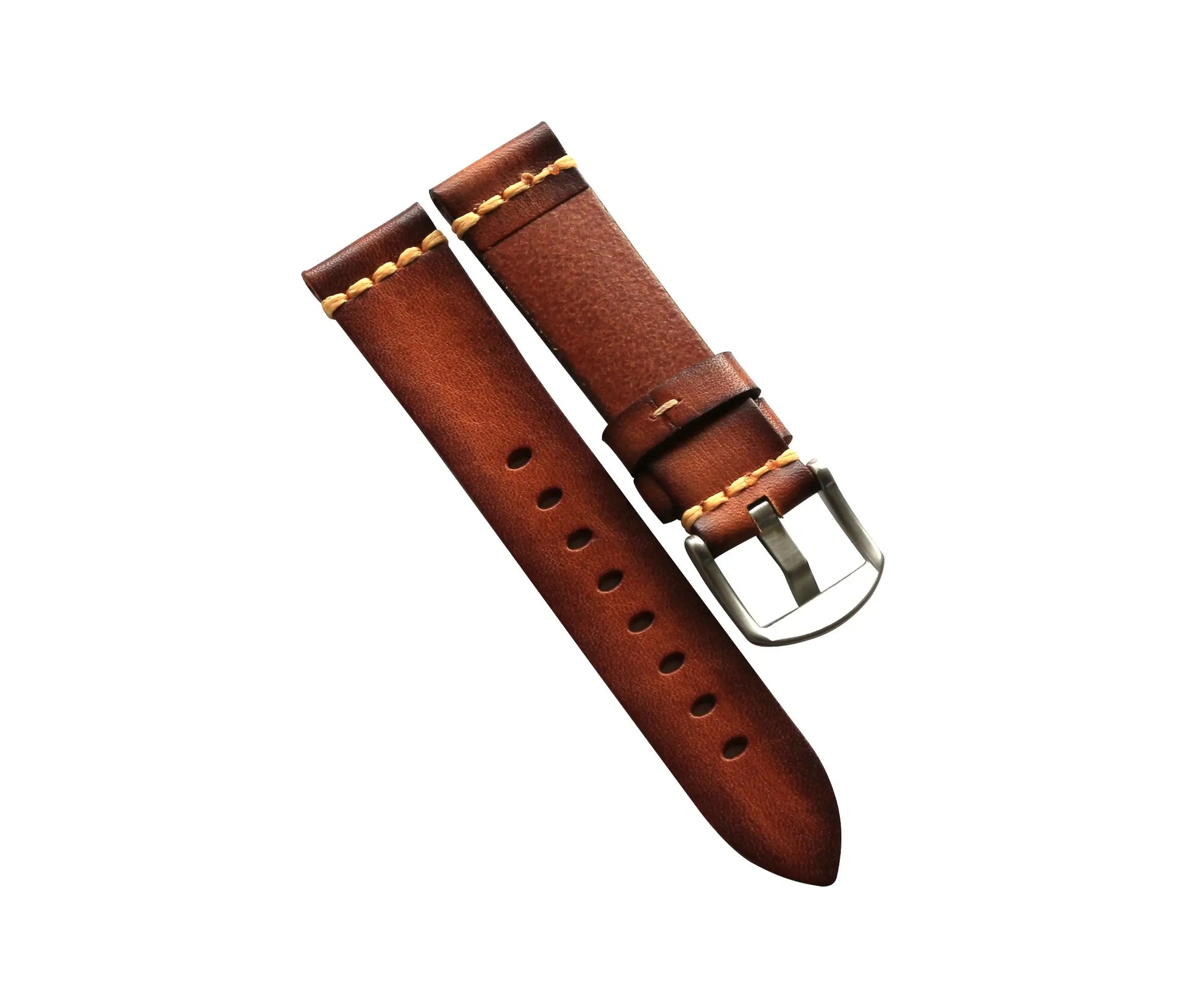 Vintage Brown watch band hand stitched