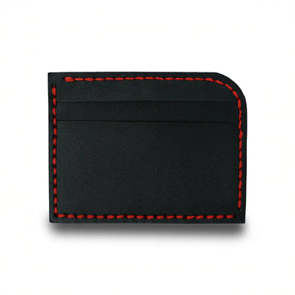 Minimalist Men’s Slim Leather Card Holder - Tan - Front Pocket