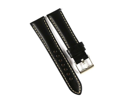 Black Watch Strap with white stitching