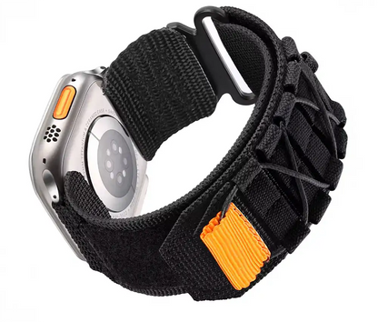 Velcro Black Tactical Watch Band Nylon