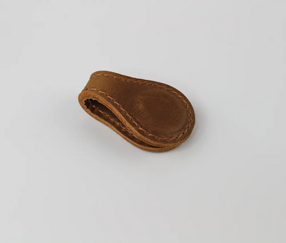 Demo of Brown Leather Bookmark