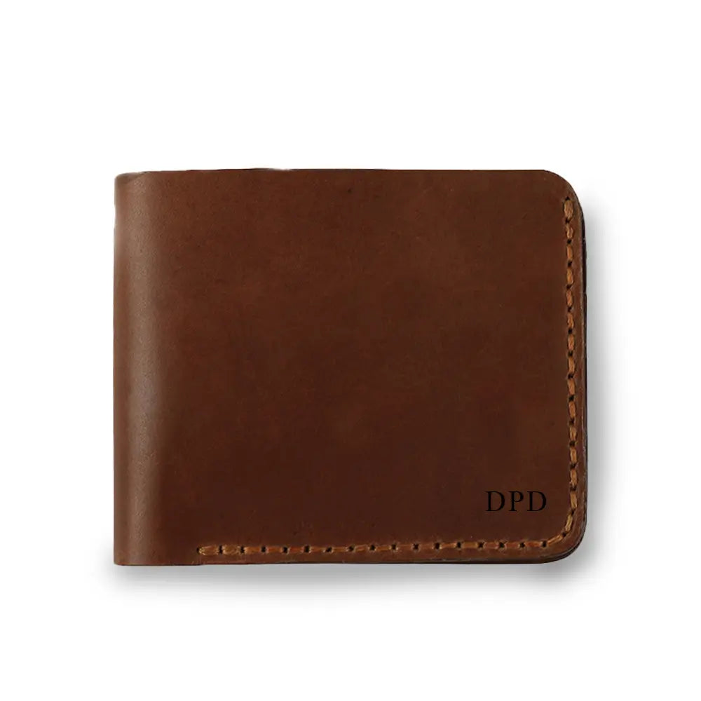 Personalised Brown Leather Wallet
