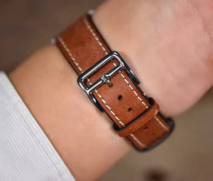 Brown Italian Pueblo Leather Watch Strap