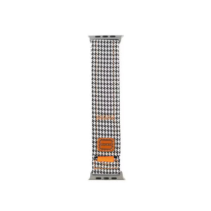 Checked Velcro Denim Apple Watch Band