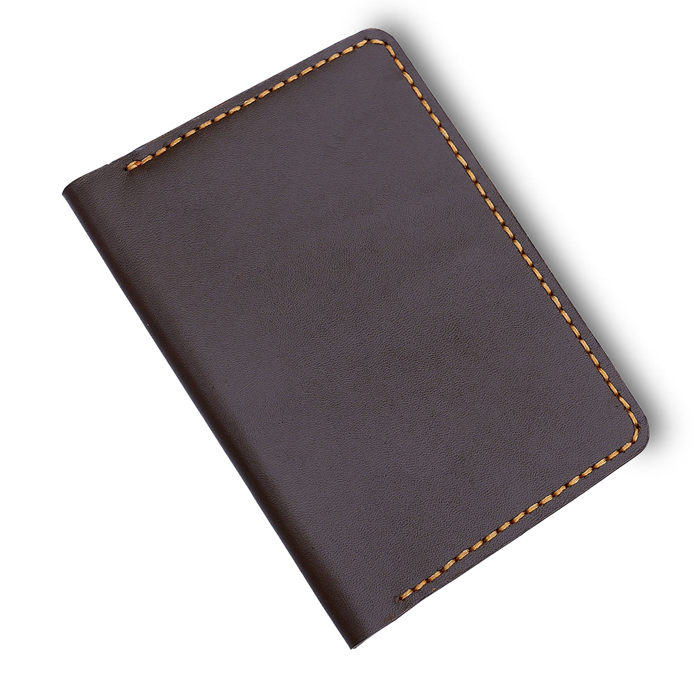 Handmade Dark Brown Travel Leather Wallet