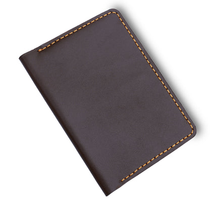 Handmade Dark Brown Travel Leather Wallet