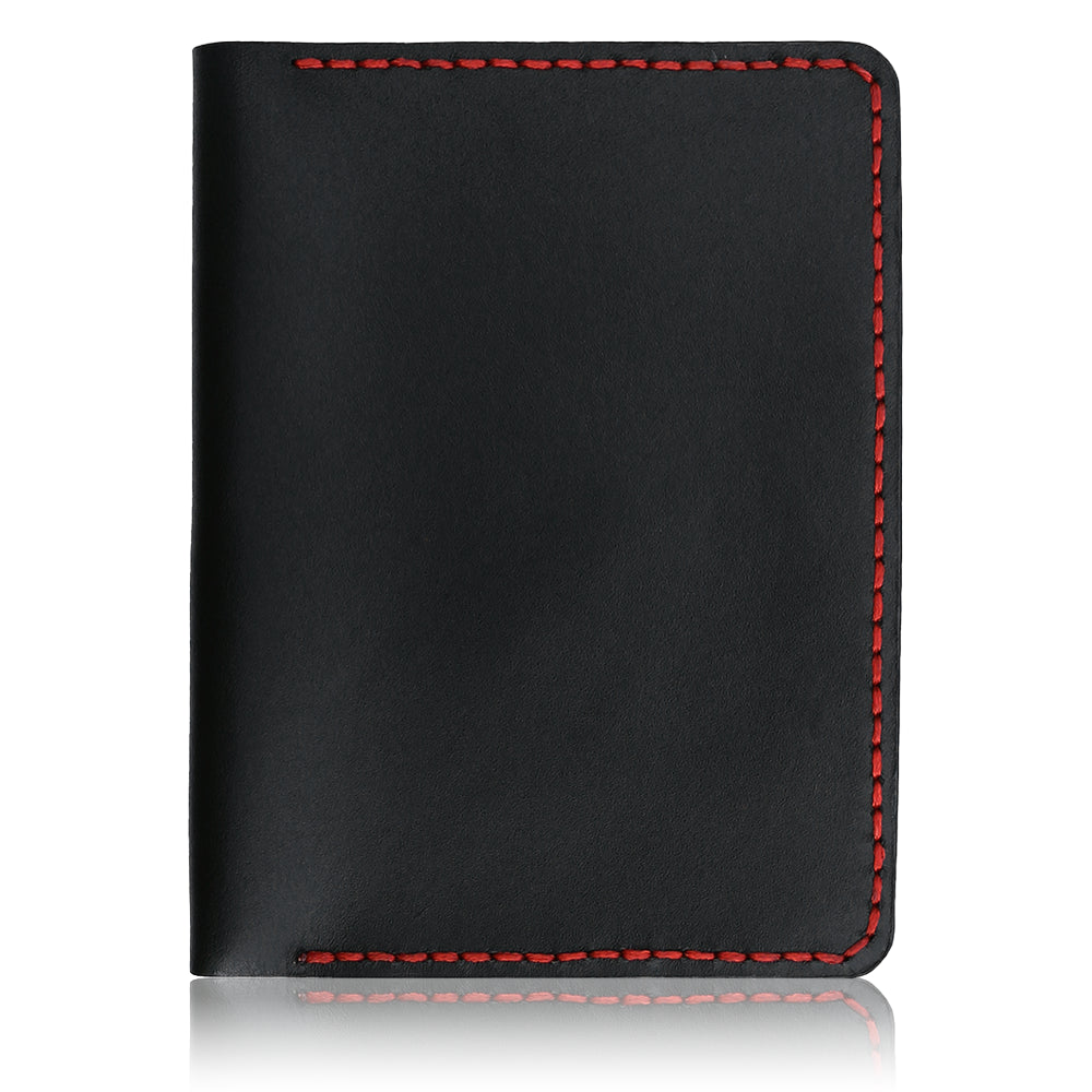 Handmade Black Travel Leather Wallet