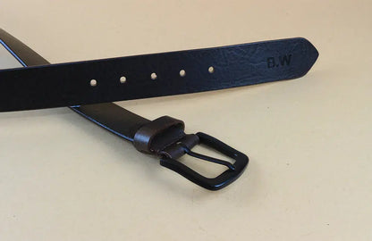 Personalised Dark Brown Leather Belt