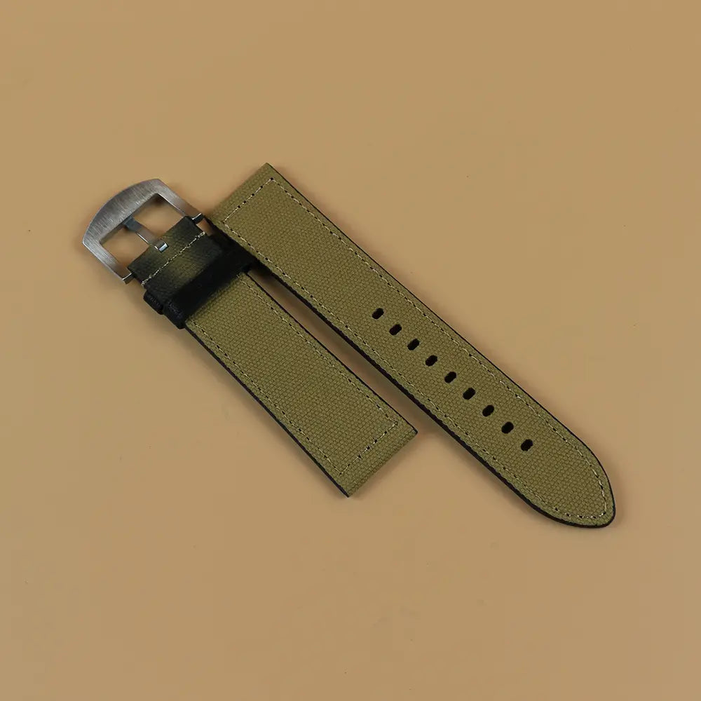 Green Canvas Quick Release Watch Strap 20/22mm
