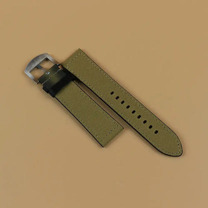 Green Canvas Quick Release Watch Strap 20/22mm