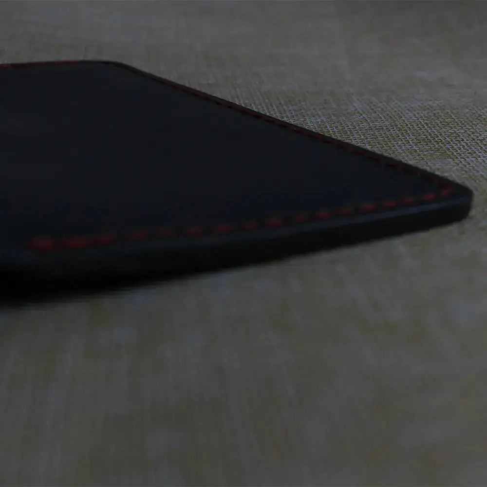 Handmade Black Leather Travel Wallet