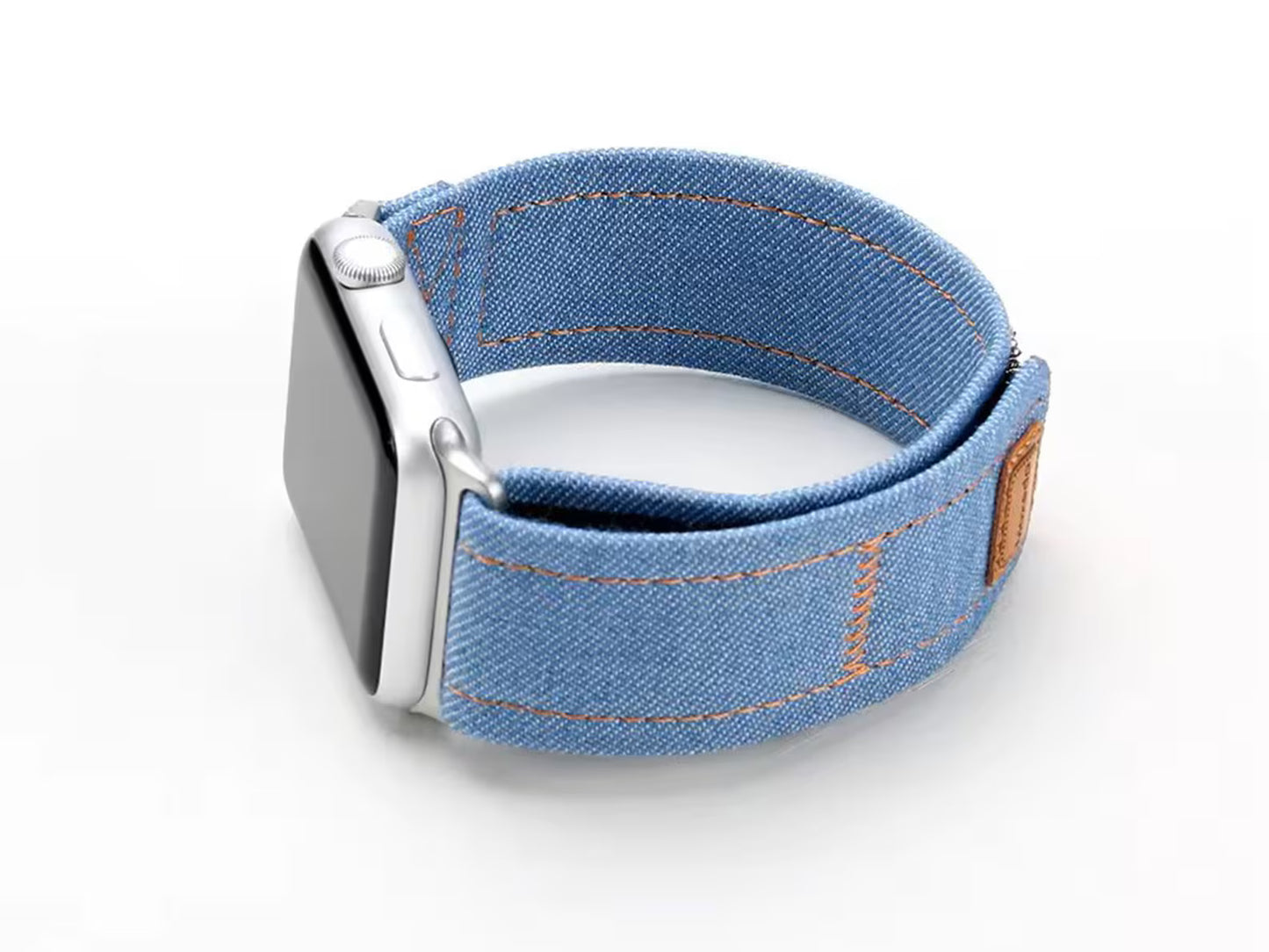 Velcro Denim Apple Watch Band