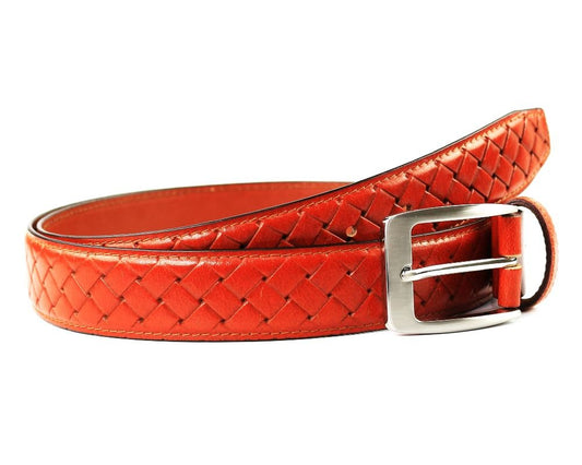 Mens tan leather belt
