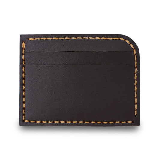 Dark Brown Card Holder Wallet with Cash Pocket