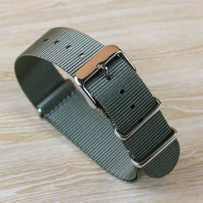 Green nylon NATO Watch band