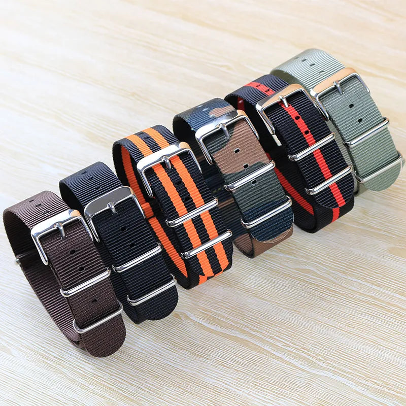 Multi color NATO watch band