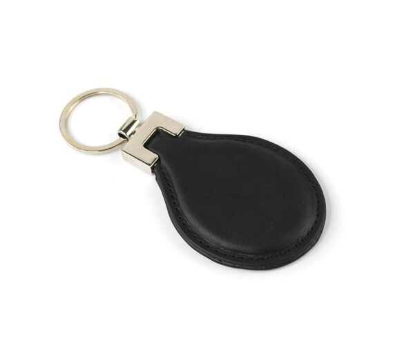Black Leather Minimalist keychain