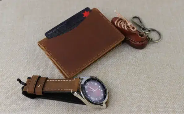 Display Card Wallet Brown - Five Pockets