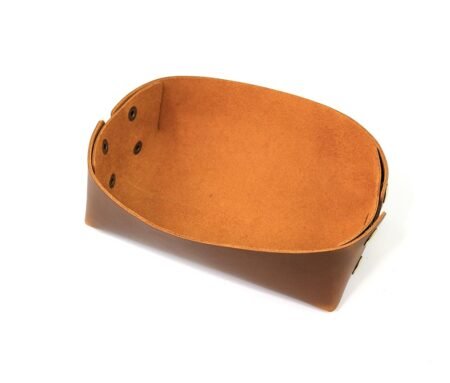 Brown Leather Valet Tray Medium