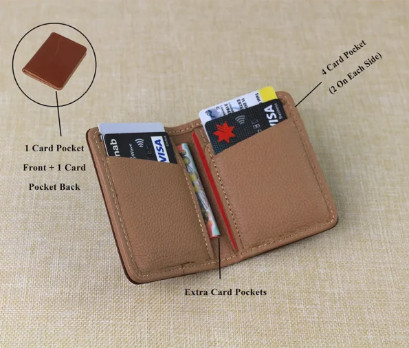 Display of Card Wallet Two Tone – 8 Pockets