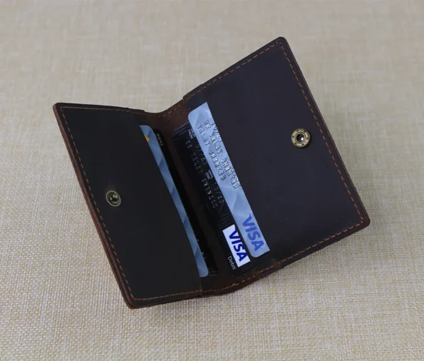 Display of Card Wallet Men With Four Pockets