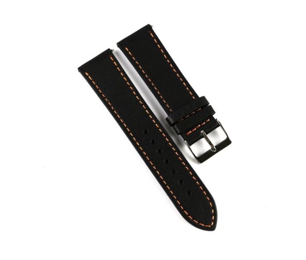 black watch leather band, soft in nature and durable in character, sizes available 20 MM , 22 MM
