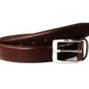Brown Belt formal with silver pin buckle