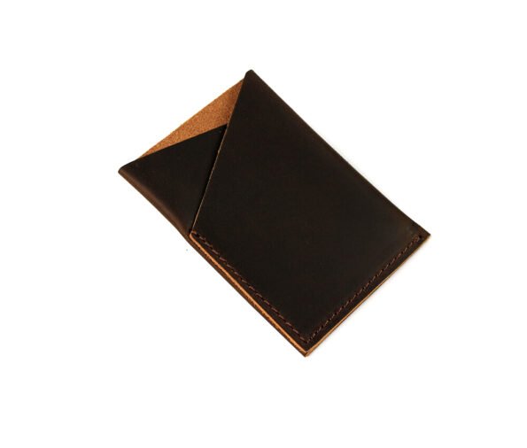 Dark Brown Leather Card sleeve