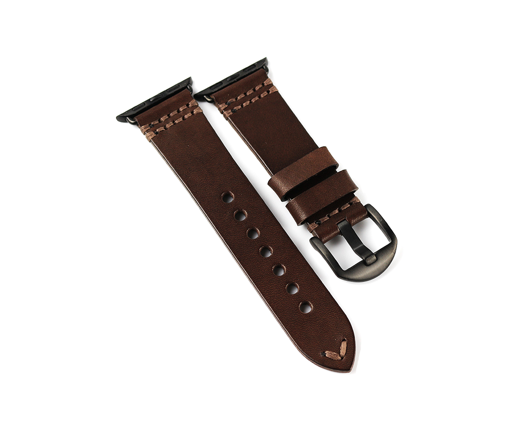 Natural Vegetable Leather watch strap (cus-veg-1) - BANDA