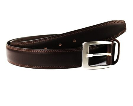 Dark Brown Genuine Leather Belts ,Australia stock made by TASCONY