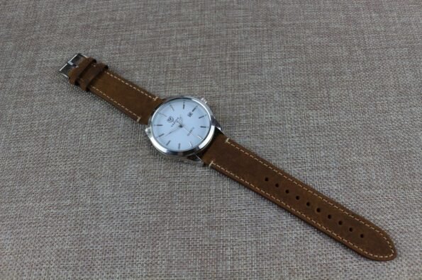 beautiful Natural Tan Crazy Horse Leather Watch Strap