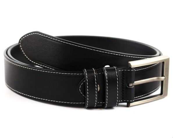 leather black belt mens manufactured by TASCONY