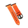 Orange Vegetable Tanned Leather Apple Watch Band