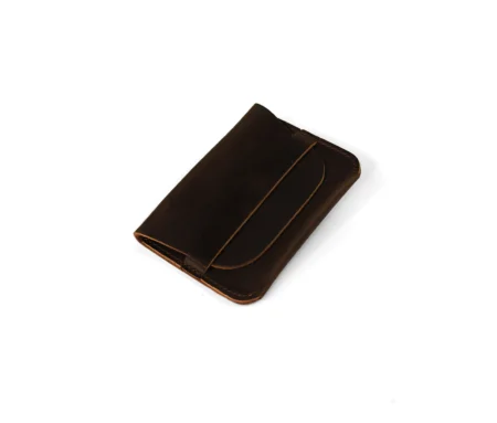 Dark Brown Leather Card Case