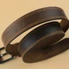 Brown Leather Belt for Men