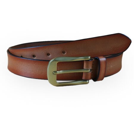 Tan Brown Smooth Leather Belt