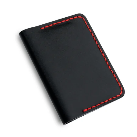 Black Card Holder Wallet with Cash Pocket