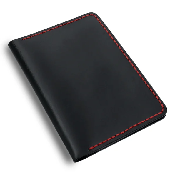 Handmade Black Passport Holder Main