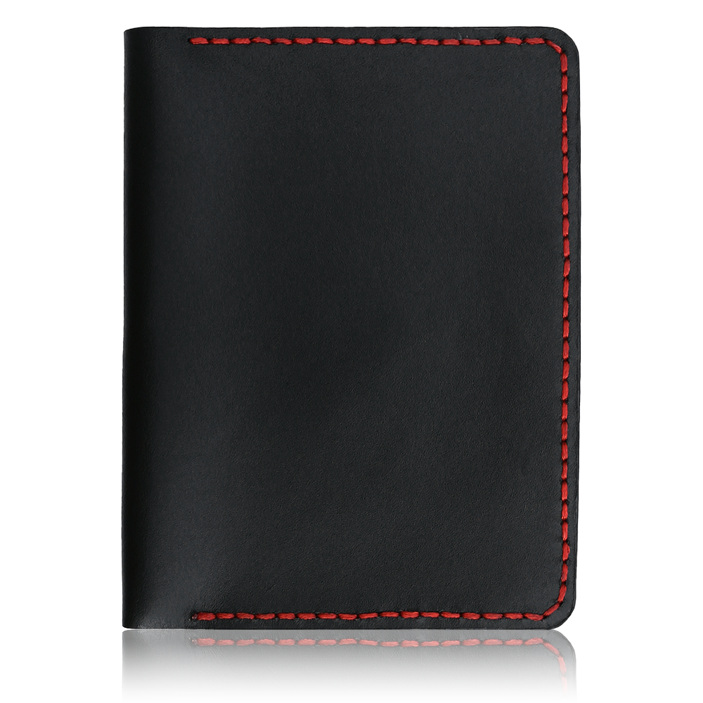 Handmade Black Travel Leather Wallet