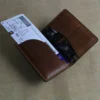Handmade Brown Leather Travel Wallet