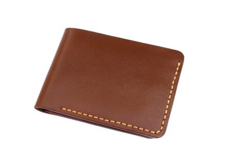 Handmade Brown Leather Wallet Mens