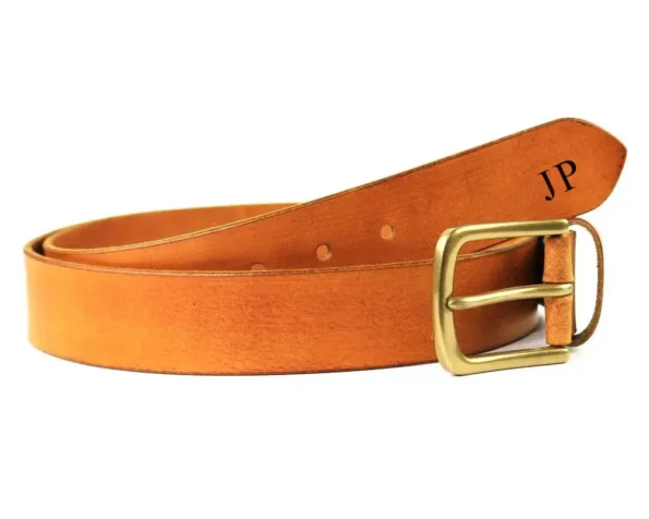 Personalised Brown Leather Belt