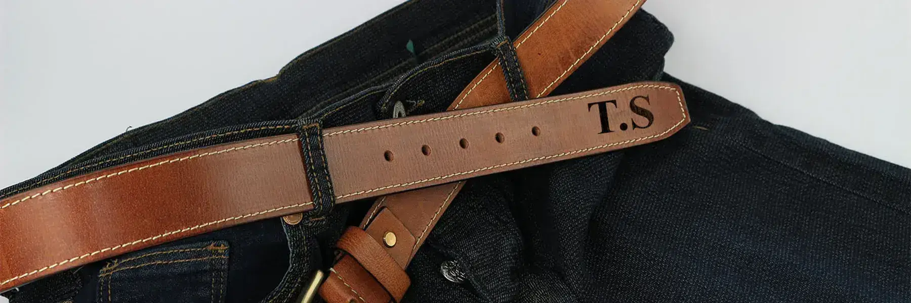 Personalised Brown Leather Belt