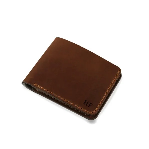 Personalised Brown Leather Wallet